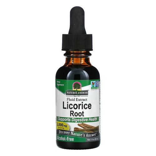 Licorice Root, Racine de réglisse, Extrait liquide, Sans alcool, 2000 mg, 30 ml