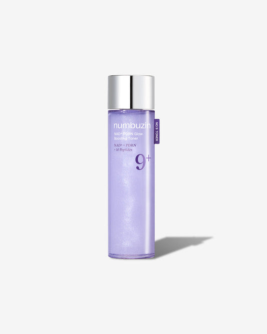 No.9+ NAD+ PDRN Glow Boosting Toner – Tonique Éclat Régénérant