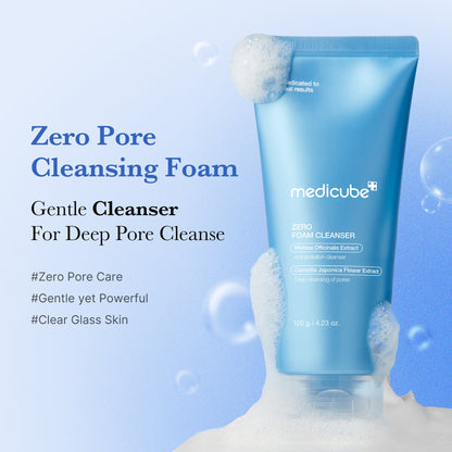 Medicube Zero Foam Cleanser 120ml – Nettoyant Visage Doux & Purifiant