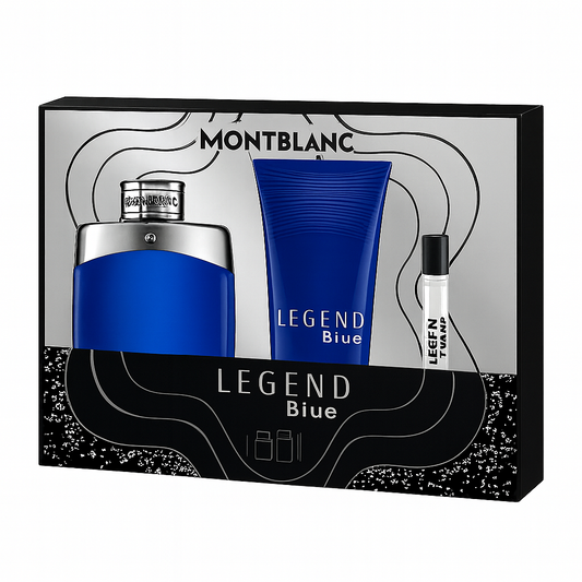 coffret cadeau Montblanc Legend Blue pour homme.