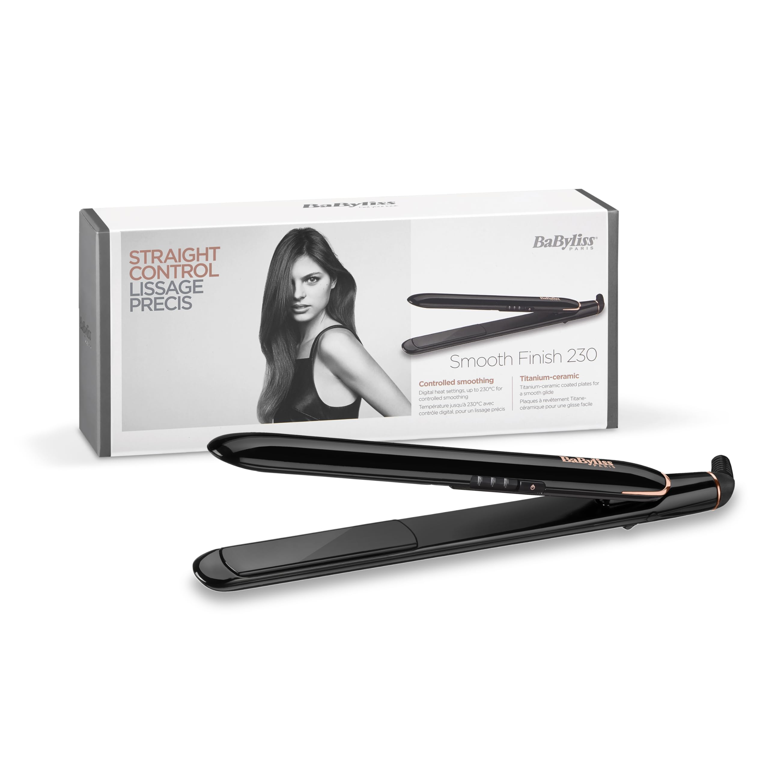 BABYLISS Smooth Finish 230 Hair Straightener Haytam Parfumerie