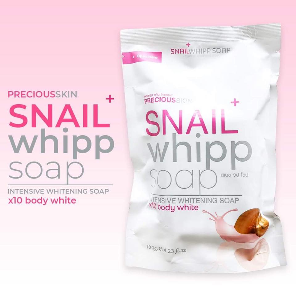 Snail Whipp x10 Intensive Whitening Soap by Precious Skin Thailand
