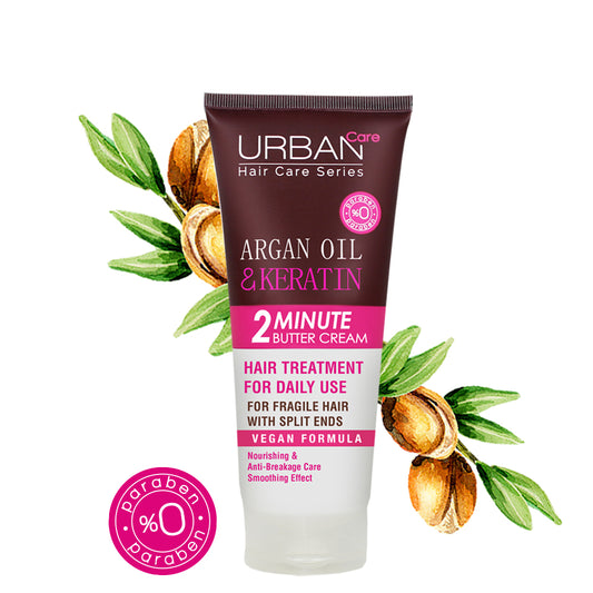 Urban Care 2 MINUTES CRÈME-MASQUE ARGAN & KÉRATINE 200ml