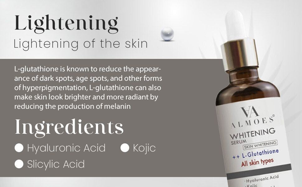 ALMOES WHITENING SERUM ++ L-GLUTATHIONE 30ml