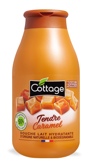Cottage Douche & Bain Lait Hydratant Tendre Caramel
