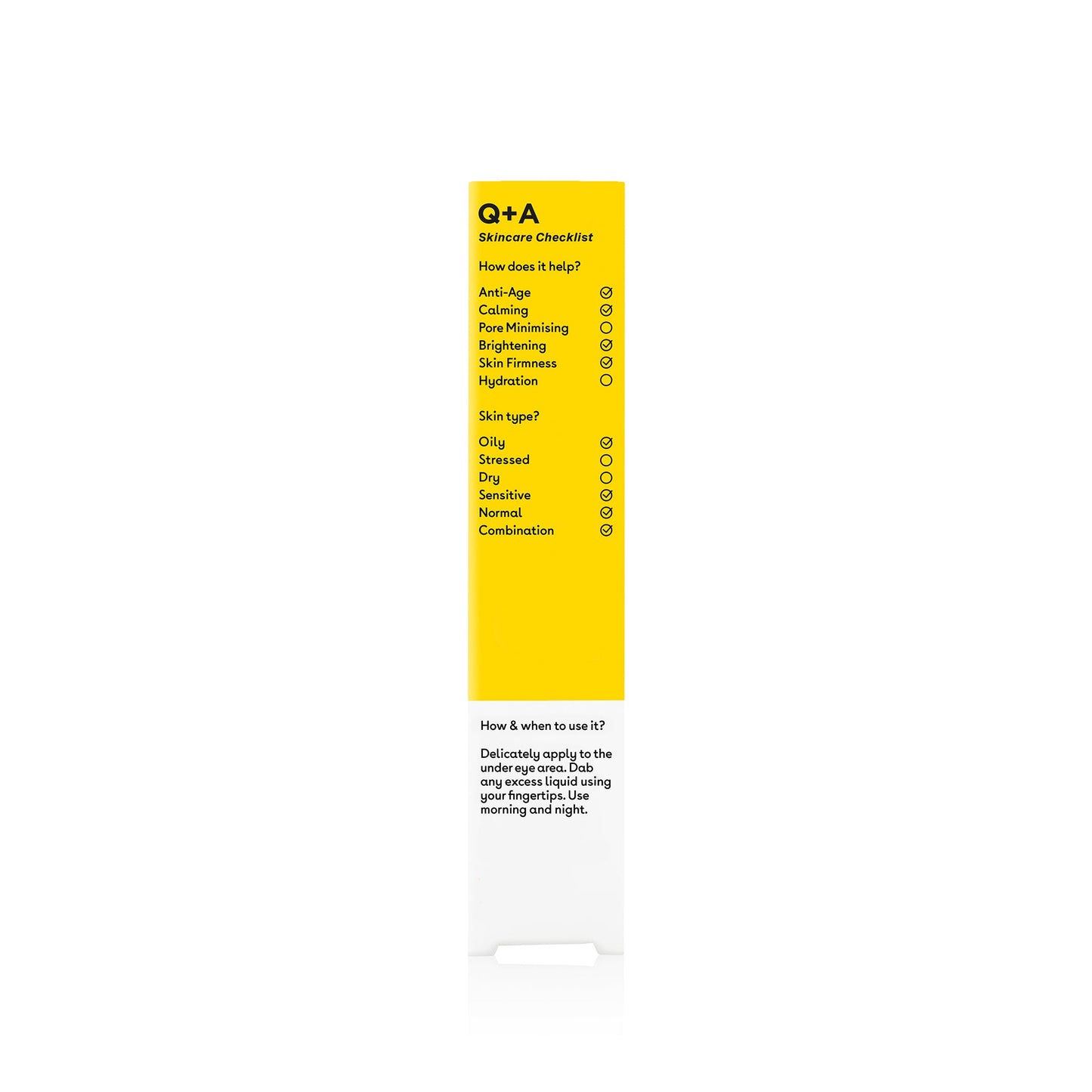 Q+A Caffeine Eye Serum