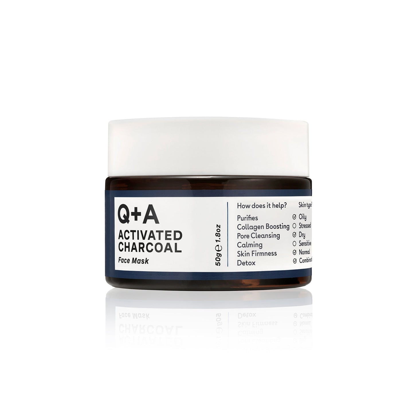 Q+A Activated Charcoal Face Mask