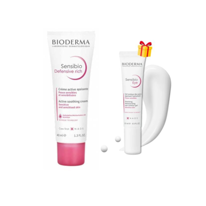 BIODERMA Sensibio Rich 40ml + Sensibio Gel Contour Yeux 15 ml Pack