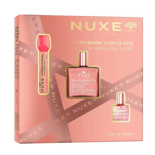 NUXE Coffret Noël L'Infiniment Glow en Rose