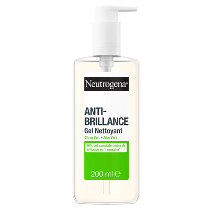 Neutrogena - Gel Nettoyant Anti-Brillance Citron Vert  200 Ml