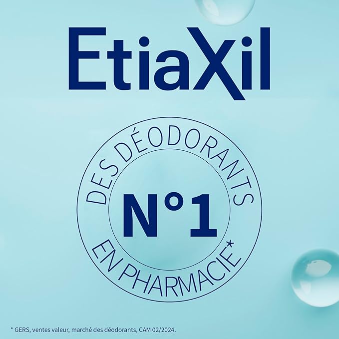 ETIAXIL Déodorant Anti-Transpirant 48h – Peaux Sensibles – Aisselles – 150 ml