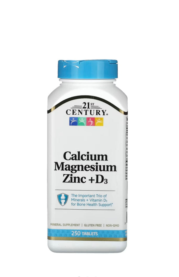 21 st CENTURY Calcium Magnesium Zinc + D3 – Haytam Parfumerie