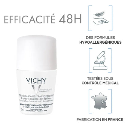 Vichy Déodorant Bille Bouchon Blanc