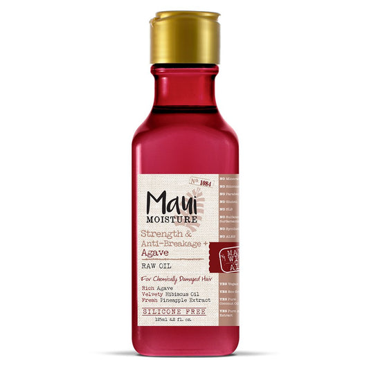 Maui Moisture Shampoo Strength & Anti-Breakage + Moisturizing Agave Shampoo for Chemically Damaged Hair 385ml