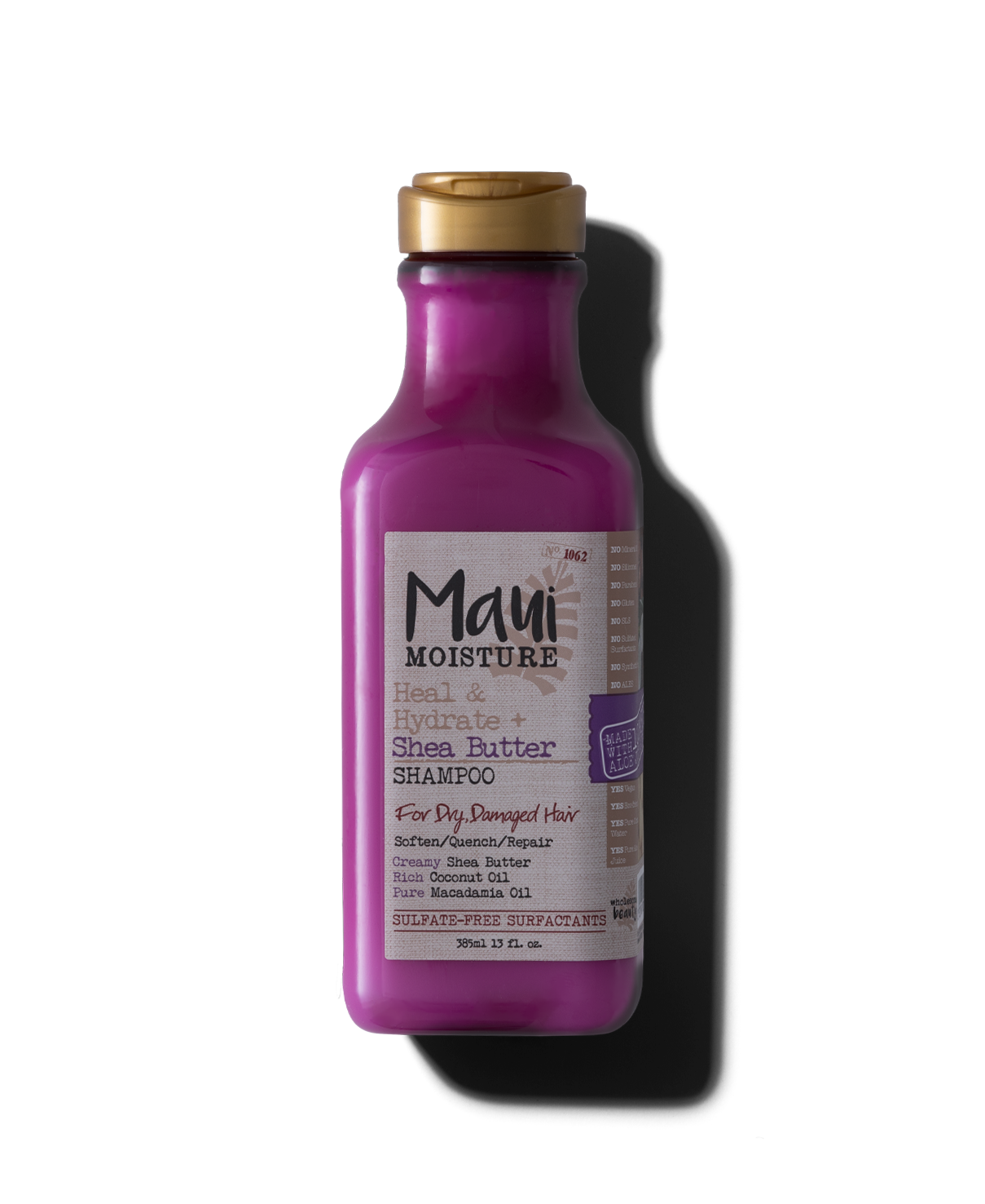 Maui Moisture Heal & Hydrate + Shea Butter Shampoo to Deeply Moisturize Tight Curly Hair