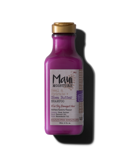 Maui Moisture Heal & Hydrate + Shea Butter Shampoo to Deeply Moisturize Tight Curly Hair