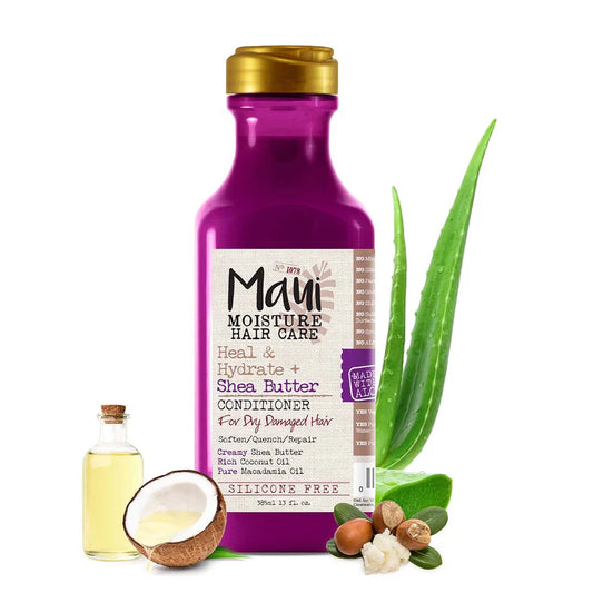 Maui Moisture Conditioner Heal & Hydrate + Shea Butter to Deeply Moisturize Tight Curly Hair