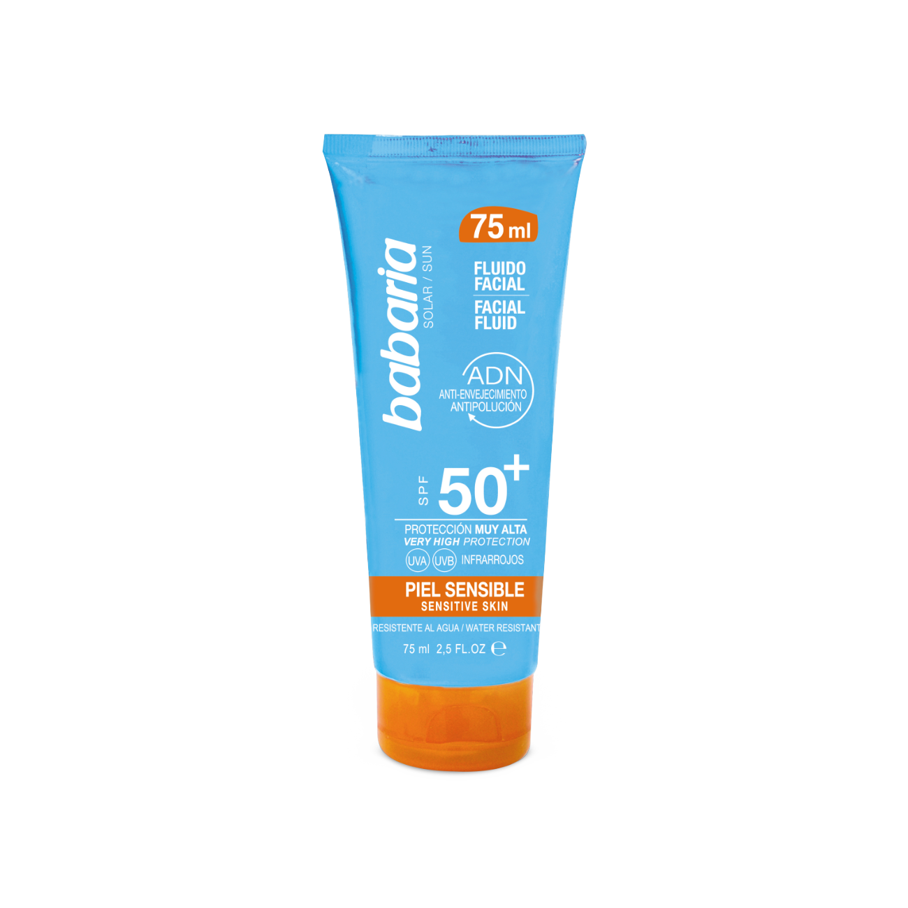 BABARIA Creme Visage Sensitive Fluide Protection Solaire SPF 50