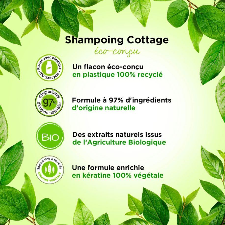 Cottage Shampoo Cure Detox Huile Extrait de Citron 250ml