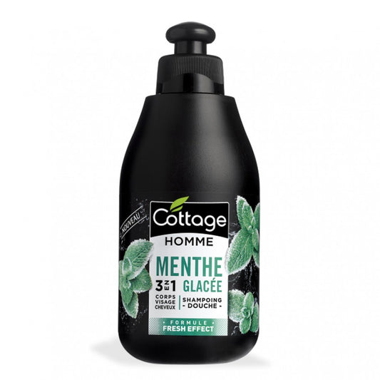 Cottage Shampoing Douche - Menthe Glacée Fresh Effect 3 en 1 - 250ml