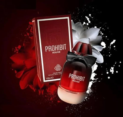 Prohibit Rouge By Fragrance World 100ml