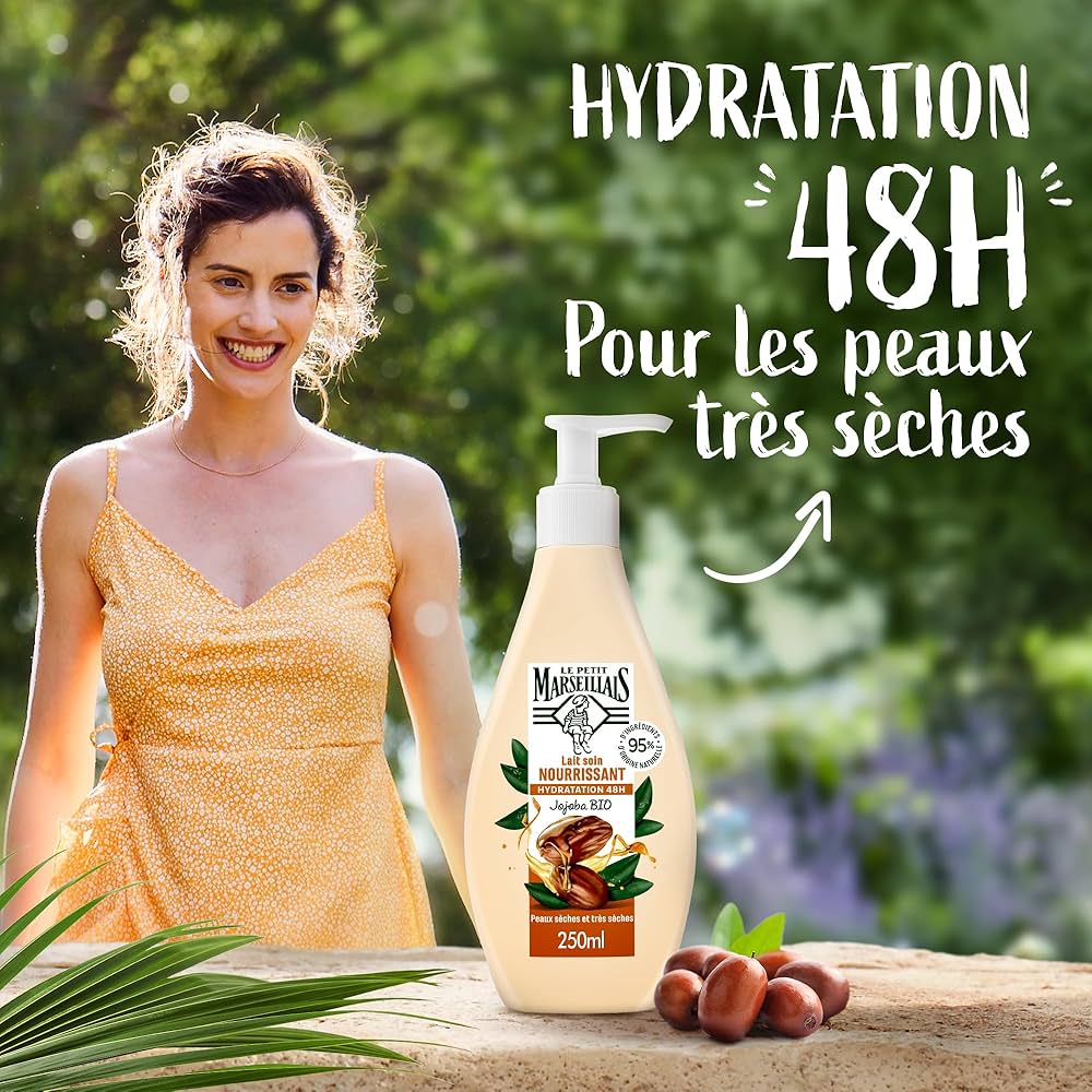 Le Petit MARSEILLAIS Lait Soin Nourrissant Hydratation 48H Jojoba oil