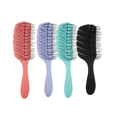 Brosse Cheveux Leaf Design Plastic Detangle Hair Brush