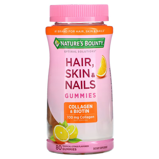 Hair, Skin, & Nails, Collagen & Biotin, Tropical Citrus - Nature's Bounty