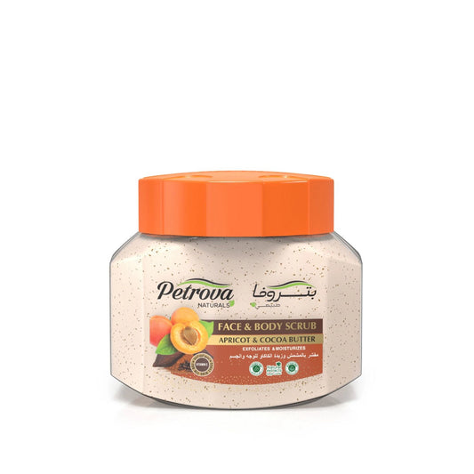 PETROVA Apricot & Cocoa Butter Face & Body Scrub 500G