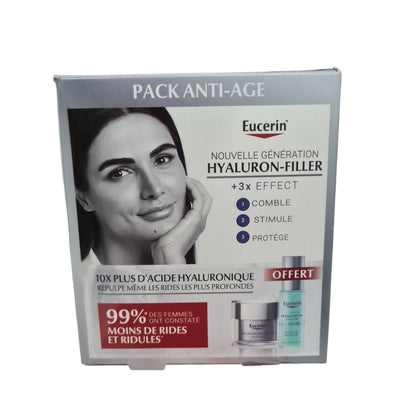 Eucerin Pack Anti-age hyaluron-filler jour 50ml + Serum booster 30ml