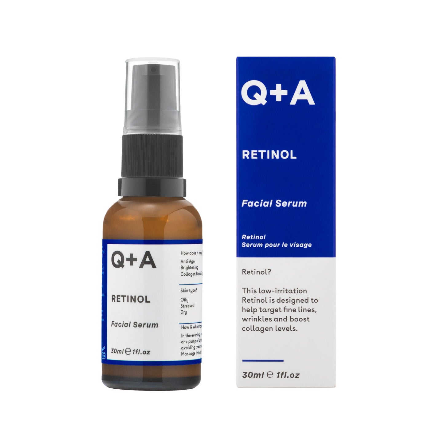 Q+A Retinol Facial Serum