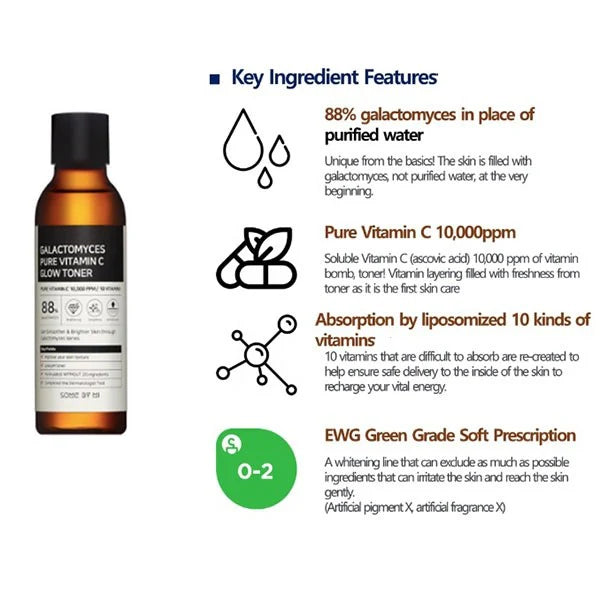 SOME BY MI GALACTOMYCES PURE VITAMIN C GLOW TONER 200ML