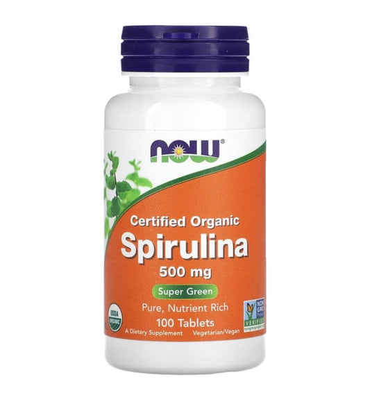 Organic Spirulina 500mg - Now Foods