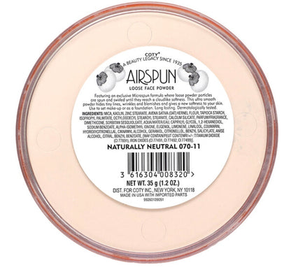 COTY Airspun Poudre libre pour le visage - LOOSE POWDER