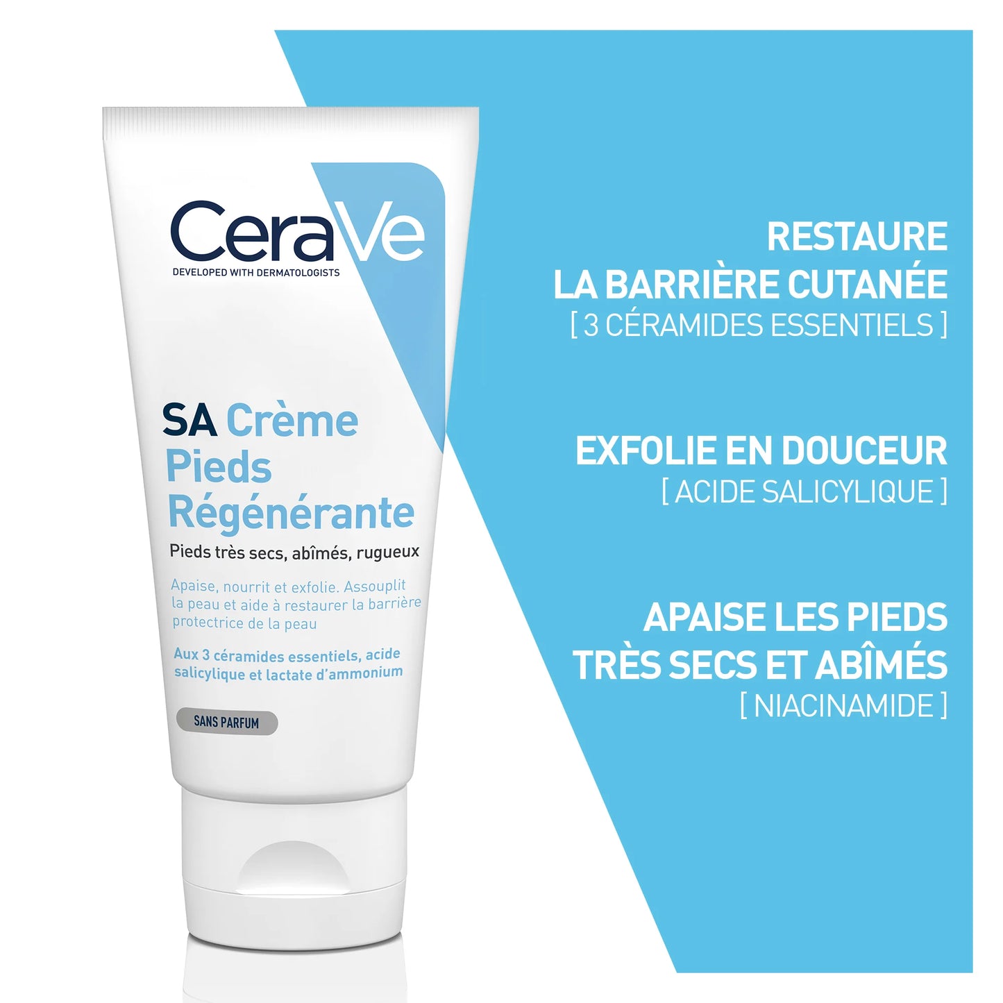 CeraVe Crème Pieds Régénérante SA