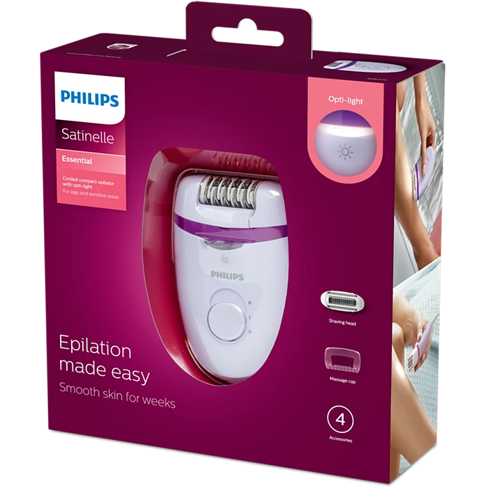 PHILIPS Satinelle Essential Épilateur compact sur secteur - BRE275/00