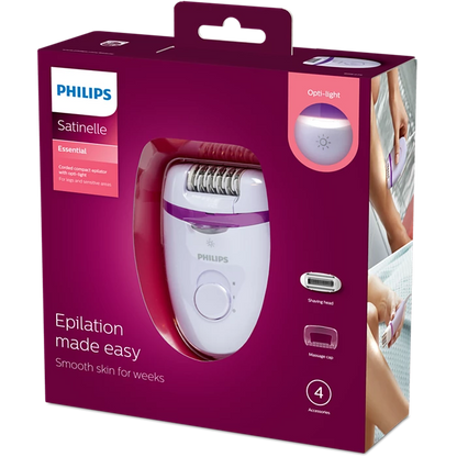 PHILIPS Satinelle Essential Épilateur compact sur secteur - BRE275/00