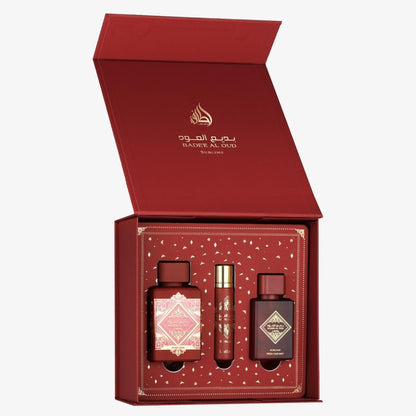 Coffret Cadeau Lattafa – Badee Al Oud Sublime 100 ml – 12 ml – Hair Mist