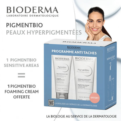 BIODERMA PIGMENTBIO SENSITIVE AREAS - 75ML PIGMENTBIO FOAMING CREAM 200ML OFFERT