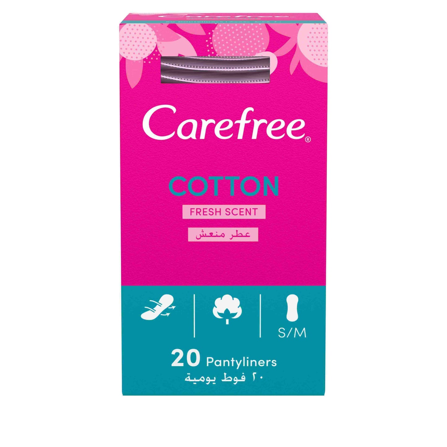 Carefree Cotton Feel Normal 56 pantyliners.