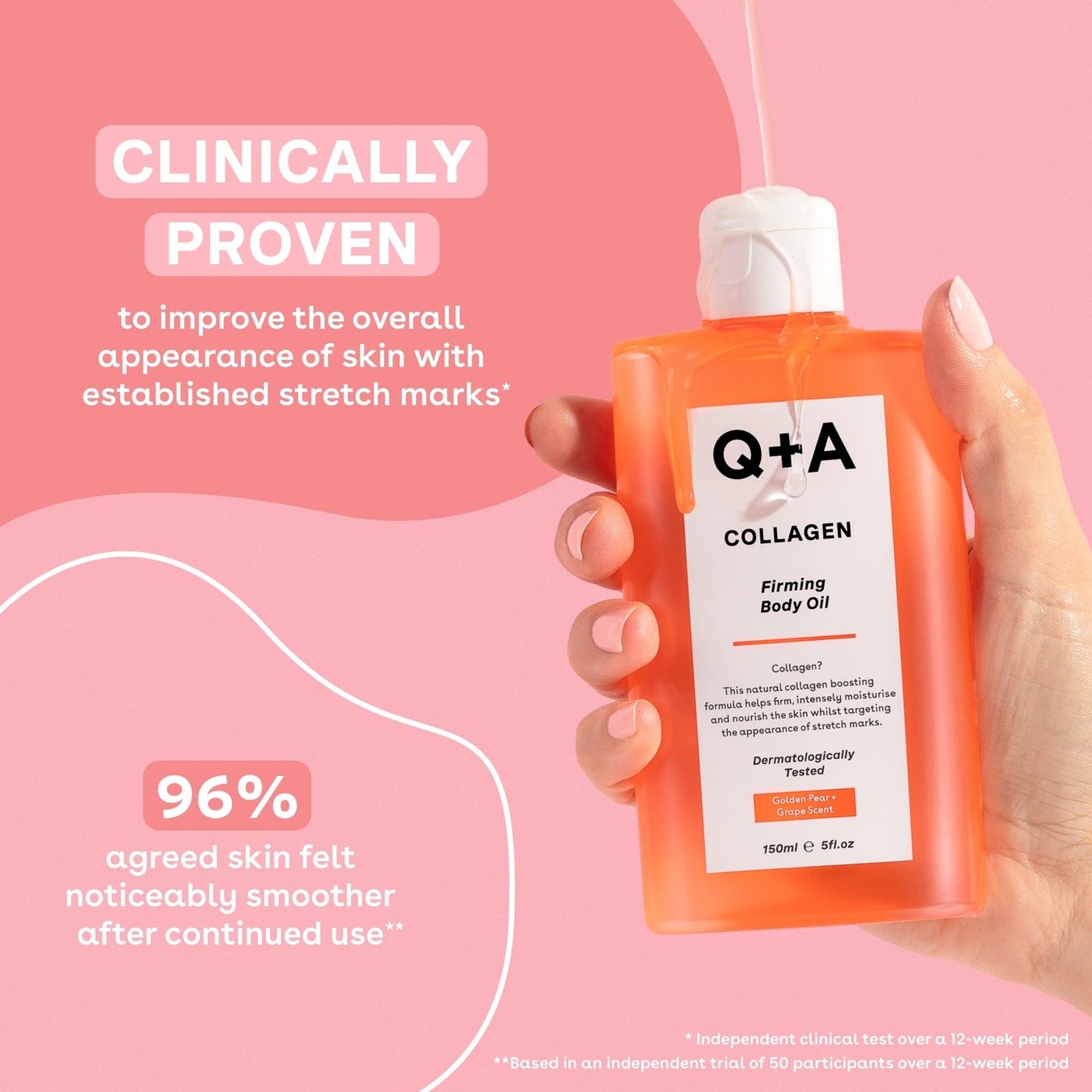 Q+A Collagen Firming Body Oil 150ml