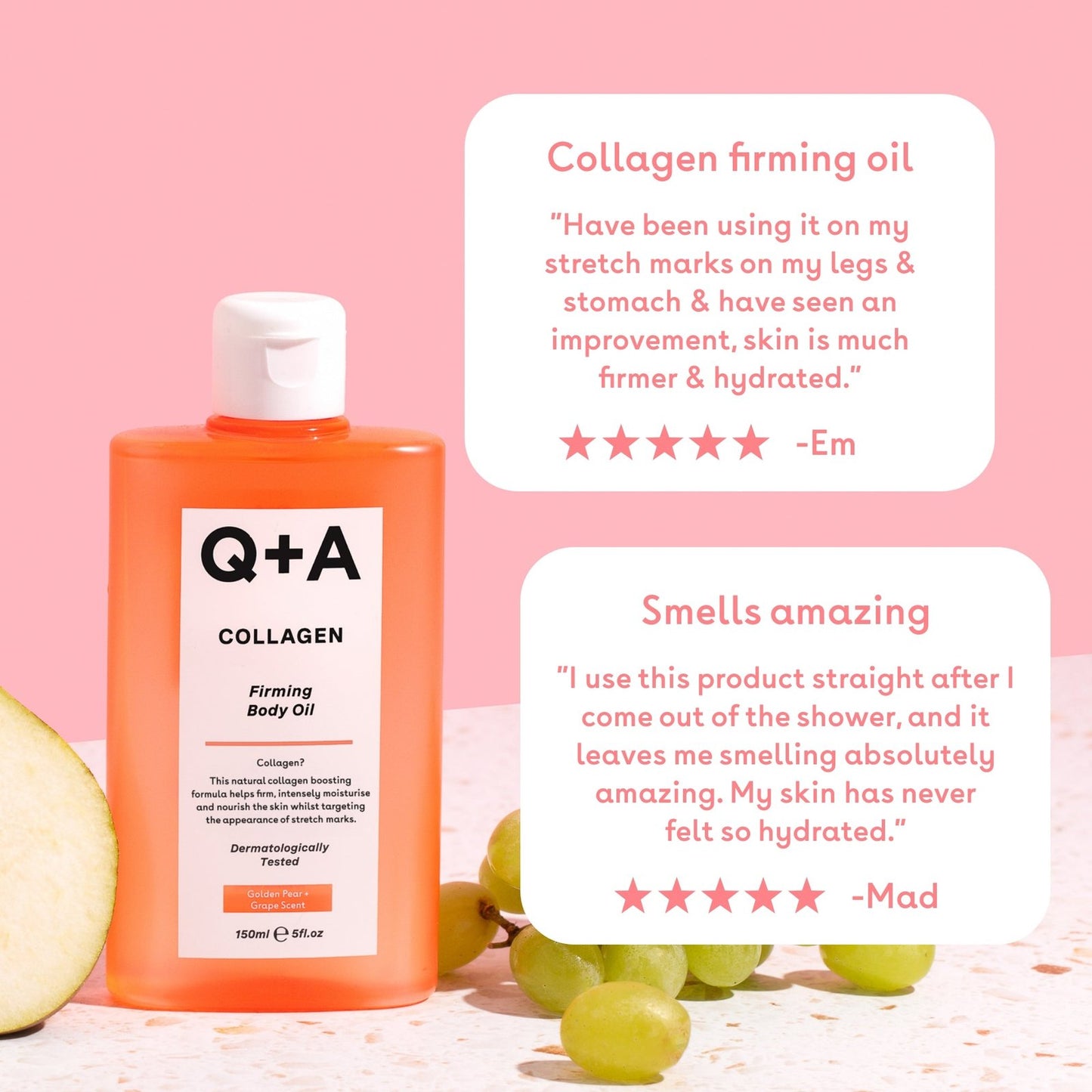 Q+A Collagen Firming Body Oil 150ml