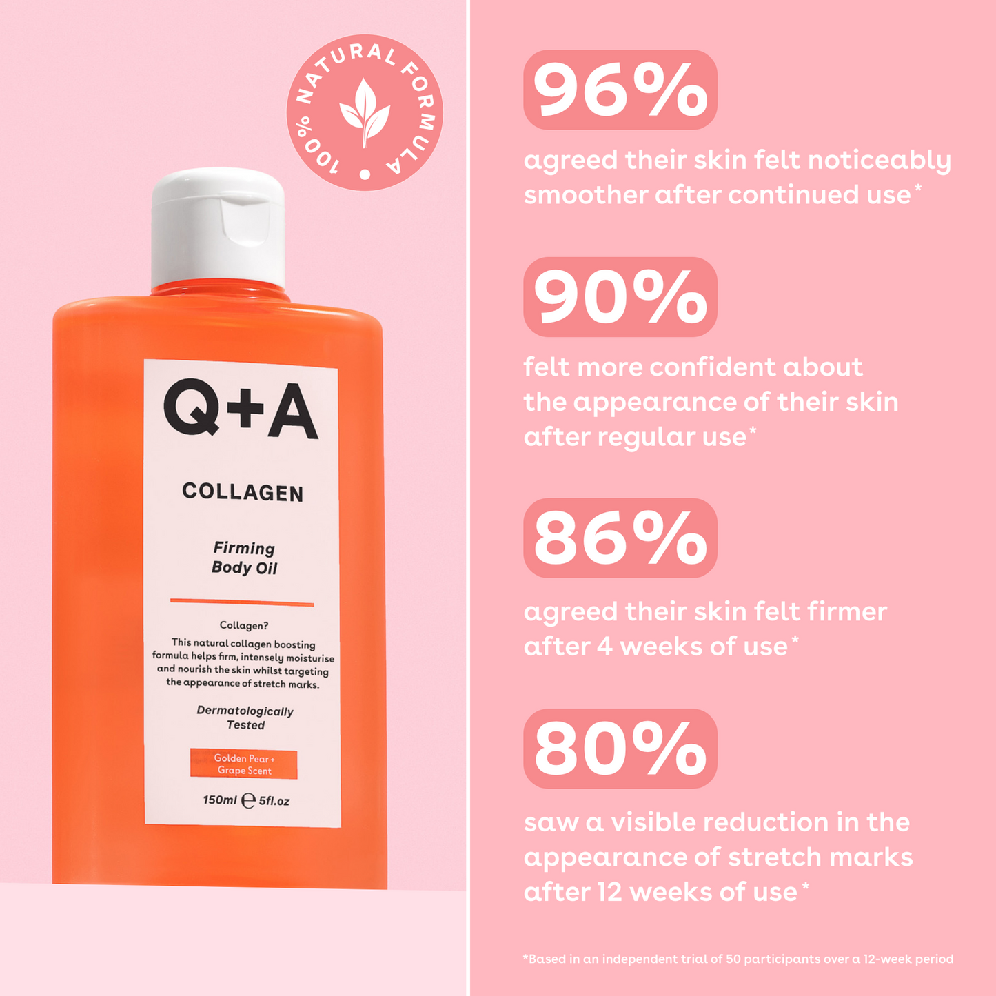 Q+A Collagen Firming Body Oil 150ml