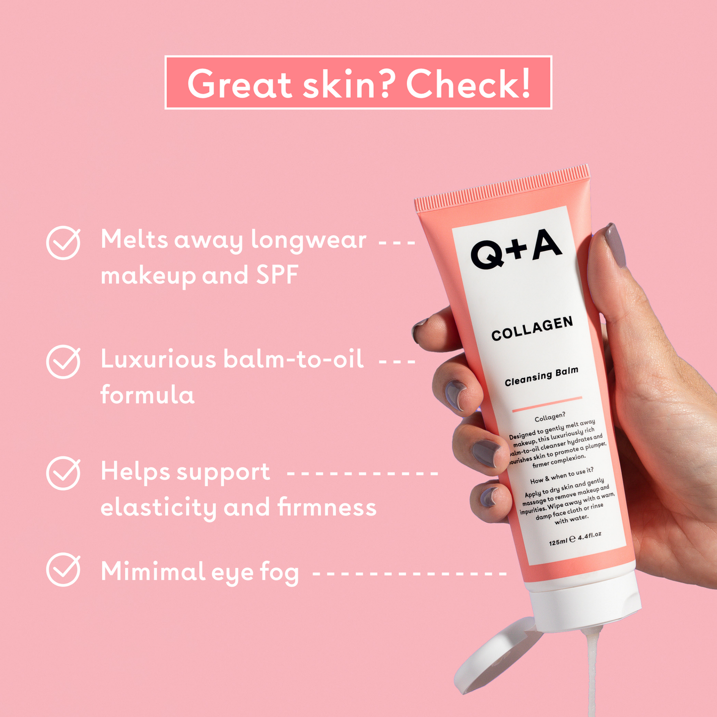 Q+a Collagen Cleansing Balm 125ml