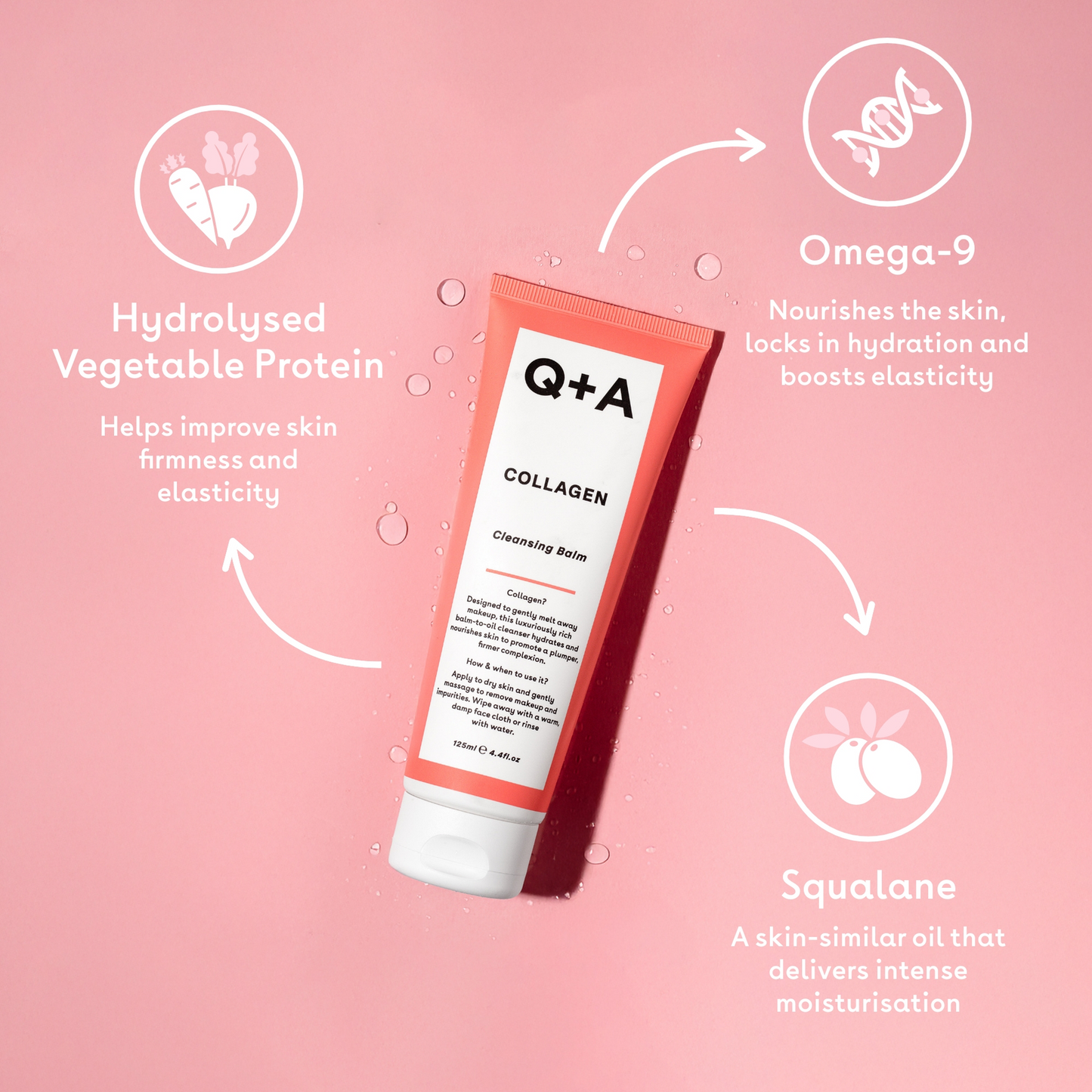 Q+a Collagen Cleansing Balm 125ml