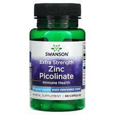 Swanson, Picolinate de zinc, 22 mg, 60 capsules