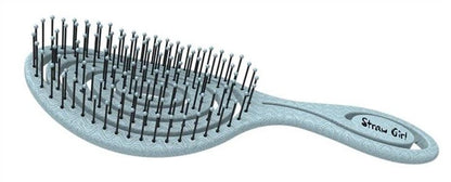 Brosse Cheveux Leaf Design Plastic Detangle Hair Brush