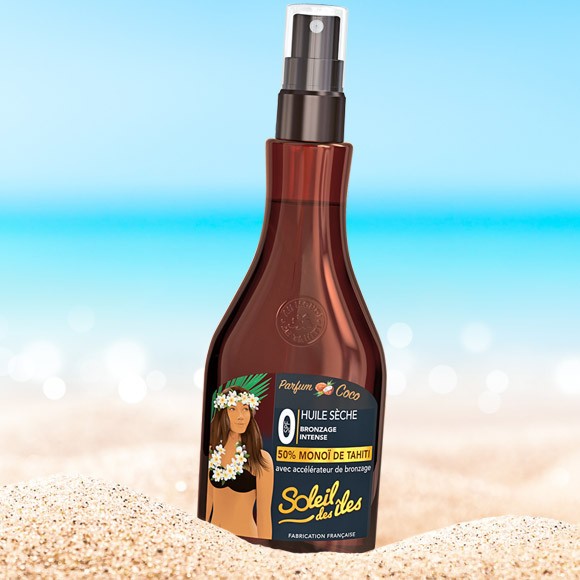 Huile Seche Bronzage Intense 50% Monoi - Soleil des iles