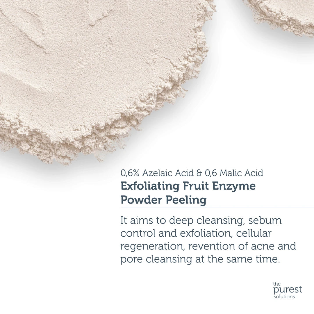 The purest Solutions Fruit Enzyme Powder Exfoliator & Peeling (0,6% Azelaic Acid & 0,2% Malic Acid)