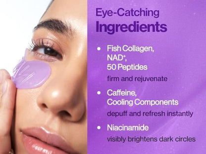 No.9 NAD+ Collagen Under Eye Patches 5EA – Patchs Contour des Yeux Hydratants & Raffermissants